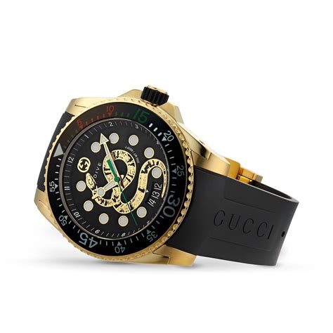 gucci dive gold plated pvd men& 39|GUCCI Dive 45mm Gold PVD.